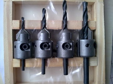 TC-004V の Handtool の部品 4PCS TCT の炭化物は木製の訓練のためのさら穴の穴あけ工具をひっくり返しました