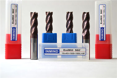 高い供給の注文の正方形のエンド ミル CNC の高精度の炭化物の切削工具 HRC60
