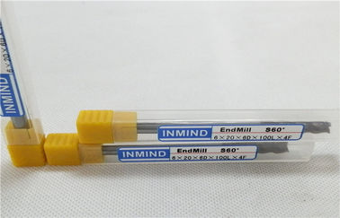 エンド ミルに、2 フルート細長い穴をつける長い首の炭化物の正方形のエンド ミルの高速度鋼
