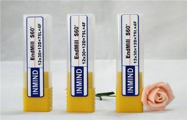 産業 4 つのフルートのエンド ミル、長いすね HRC60 の正方形の TiAlN の上塗を施してあるエンド ミル