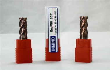 高性能の 4 つのフルートの長い範囲の固体炭化物のエンド ミル平らな Endmill