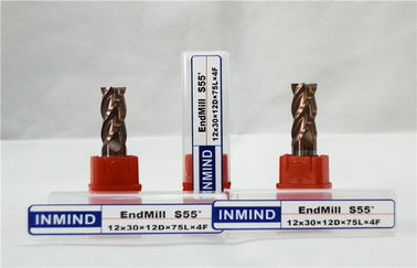 高性能の 4 つのフルートの長い範囲の固体炭化物のエンド ミル平らな Endmill