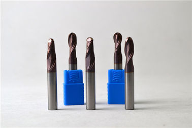 銅のための CNC によって先を細くされる球の鼻のエンド ミルの TiAlN の上塗を施してある炭化物の切削工具
