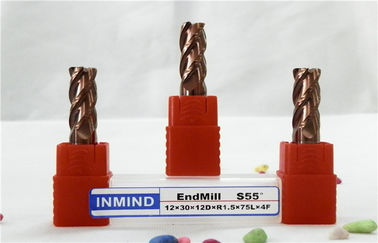 中間の速度のコーナーの半径のエンド ミル/HRC50 Mirco の角の円形化のフライス