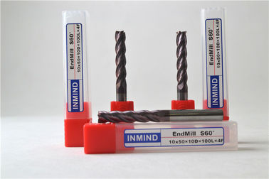 4 つのフルートの平らな endmill の高精度のフライスの正方形のエンド ミル