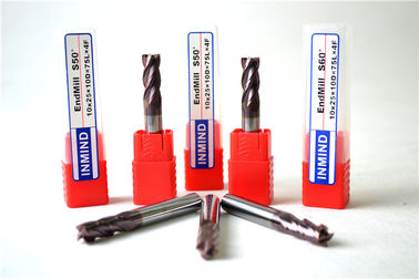 4 つのフルートの平らな endmill の高精度のフライスの正方形のエンド ミル