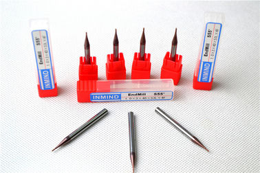 2 フルート HRC60 のマイクロ エンド ミルのマイクロ サイズ HRC55 のカッター、0.3mm から 0.9mm