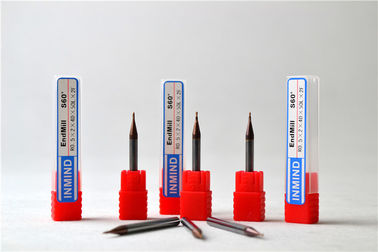 注文の固体炭化物のマイクロ エンド ミル Tialn は球の鼻 Endmill 0.3um に塗りました