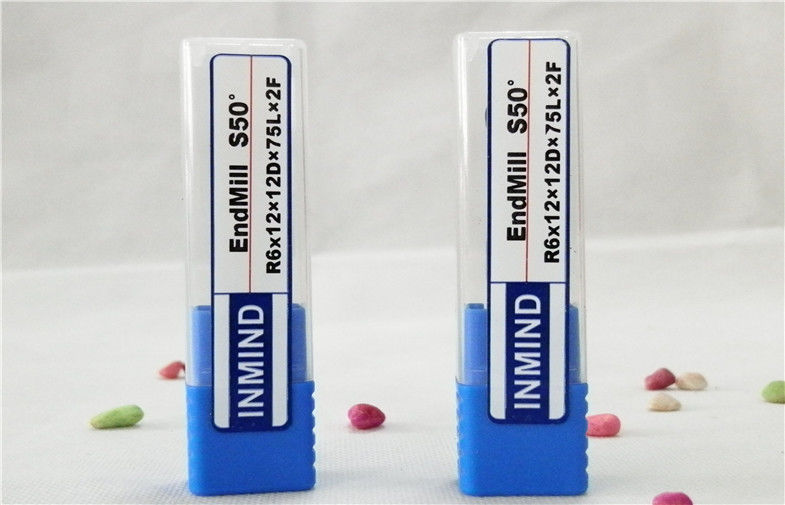終わりに大体の形になる HRC50 炭化物の球の鼻のエンド ミルの Mirco の穀物の切削工具 Endmill